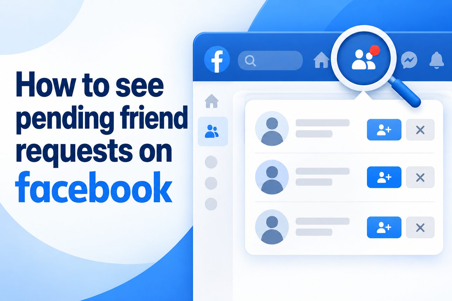 How to see pending friend requests on Facebook